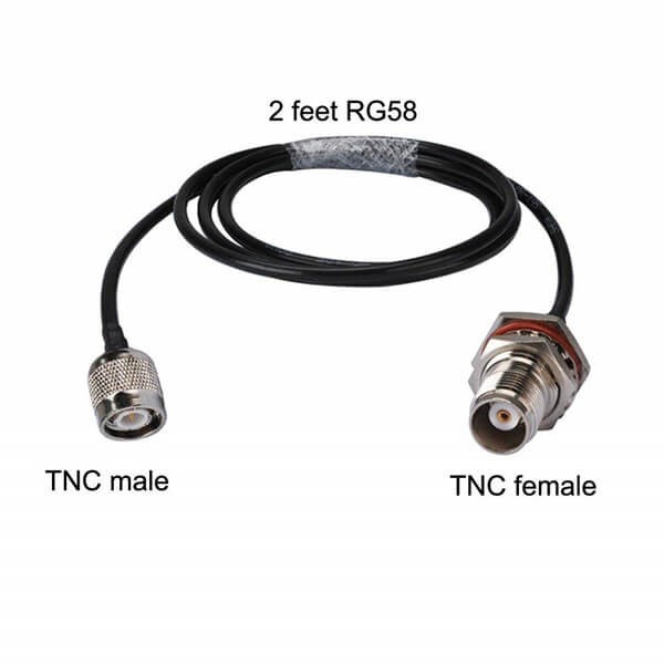 tnc-cables-rg58-60cm-with-tnc-male-to-female-bulkhead-waterproof-connector TNC接頭公頭轉TNC防水母頭RG58組裝線材60CM