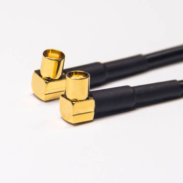 同軸電纜連接頭器sma直式公頭鍍鎳轉mcx彎母頭接RG174