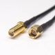 sma射頻接頭信號線sma公轉母直式同軸電纜接RG174線材