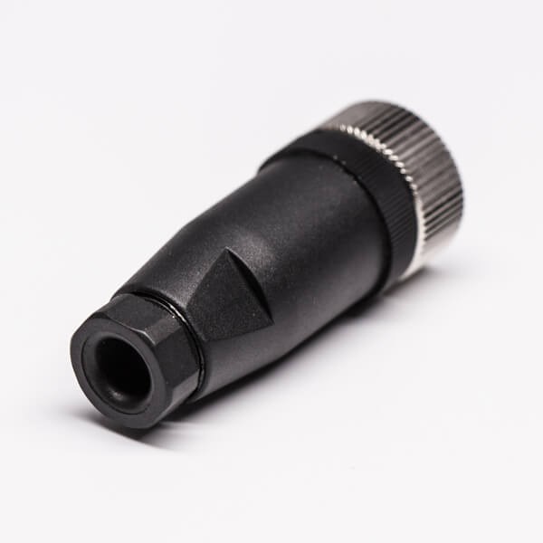 M12現場組裝插頭A編碼4芯母直式不帶屏蔽塑料外殼PG7廠家