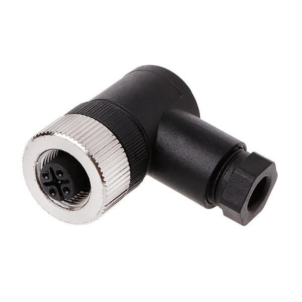 M12現(xiàn)場組裝插頭A編碼5芯母彎式不帶屏蔽塑料外殼PG7