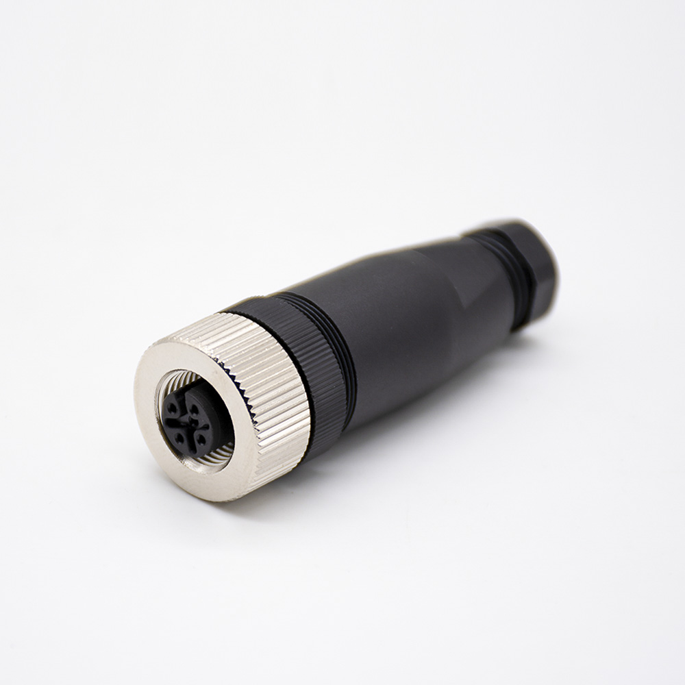 M12現場組裝插頭A編碼4芯母直式不帶屏蔽塑料外殼PG7制造商