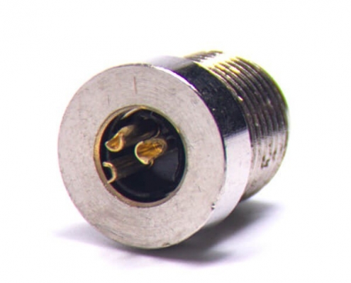 傳感器M8連接器接線 A型板端前鎖焊線式3芯母插座傳感器
