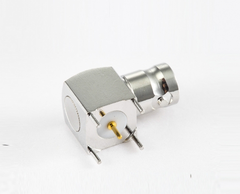 插座BNC連接器75Ω彎式PCB安裝插孔