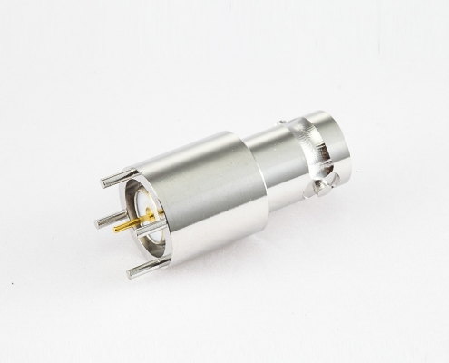 PCB安裝BNC連接器母頭直插孔50ohm