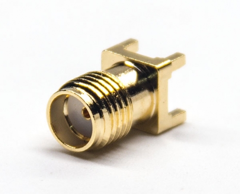 板端sma母頭連接器插孔式接PCB板直式鍍金