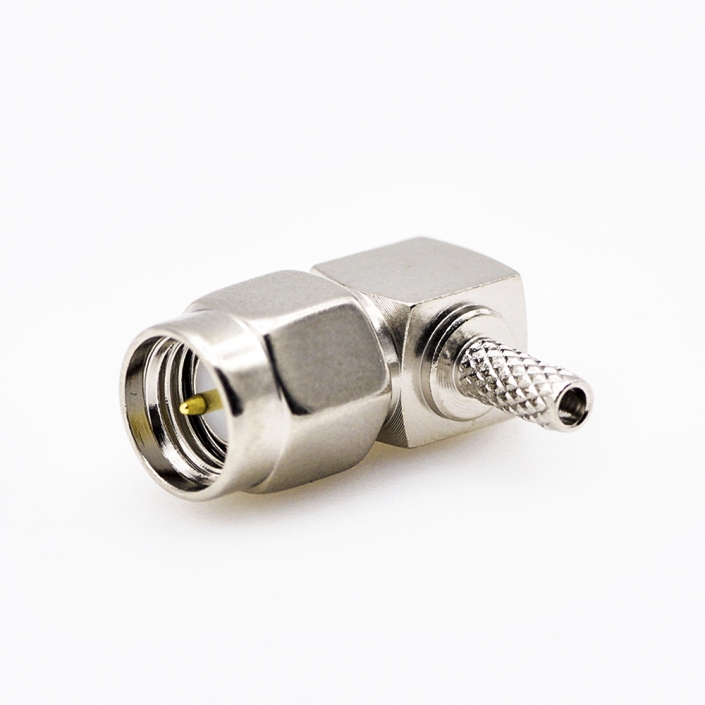 SMA接線連接器公頭彎式壓接用于RG174 / RG316 SMA接線連接器公頭彎式壓接用于RG174 / RG316