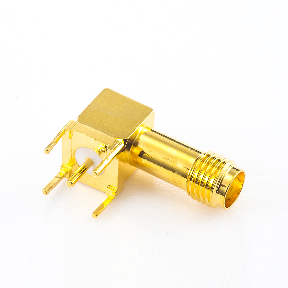 PCB安裝SMA連接器母頭彎式插孔
