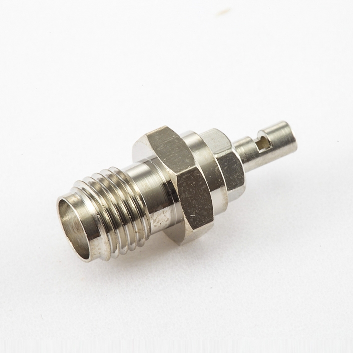 前鎖穿墻式SMA連接器母頭直式開天窗焊接式用于1.13MM接線面板安裝 前鎖穿墻式SMA連接器母頭直式開天窗焊接式用于1.13MM接線面板安裝