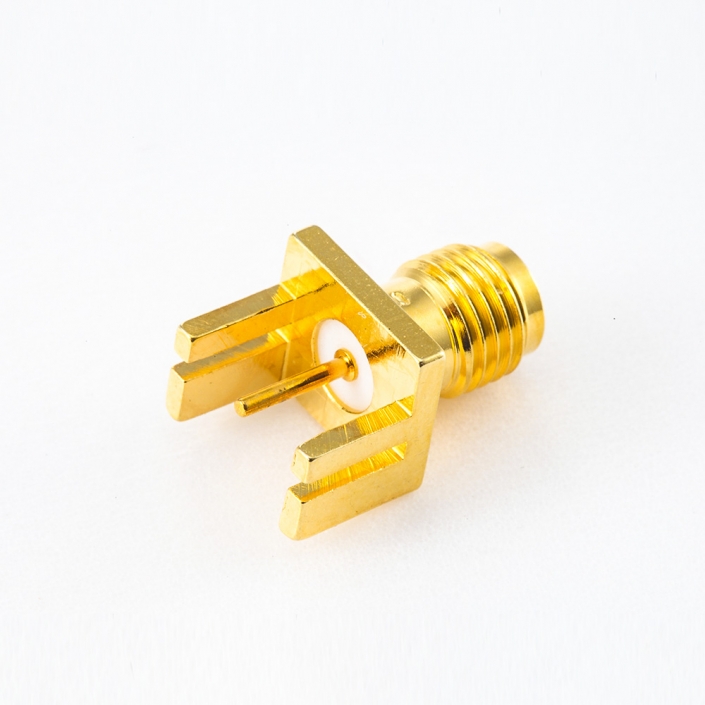 卡板安裝SMA母頭連接器直式PCB安裝 卡板安裝SMA母頭連接器直式PCB安裝