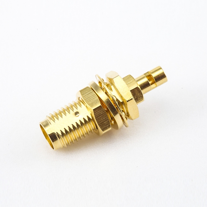 接線SMA連接器母頭直式前鎖穿墻開天窗焊接式用于RG178 / 1.37mm / 1.45mm 接線SMA連接器母頭直式前鎖穿墻開天窗焊接式用于RG178 / 1.37mm / 1.45mm