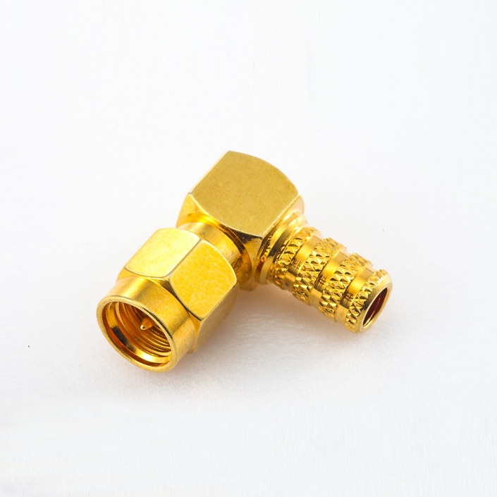 SMA公頭RG58彎式壓接用于RG58 / RG142 / SYV50-3 SMA公頭RG58彎式壓接用于RG58 / RG142 / SYV50-3