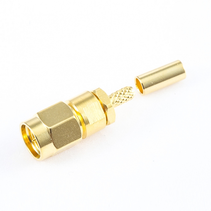用于RG174 / RG316 / LMR100直式SMA連接器公頭壓接 用于RG174 / RG316 / LMR100直式SMA連接器公頭壓接