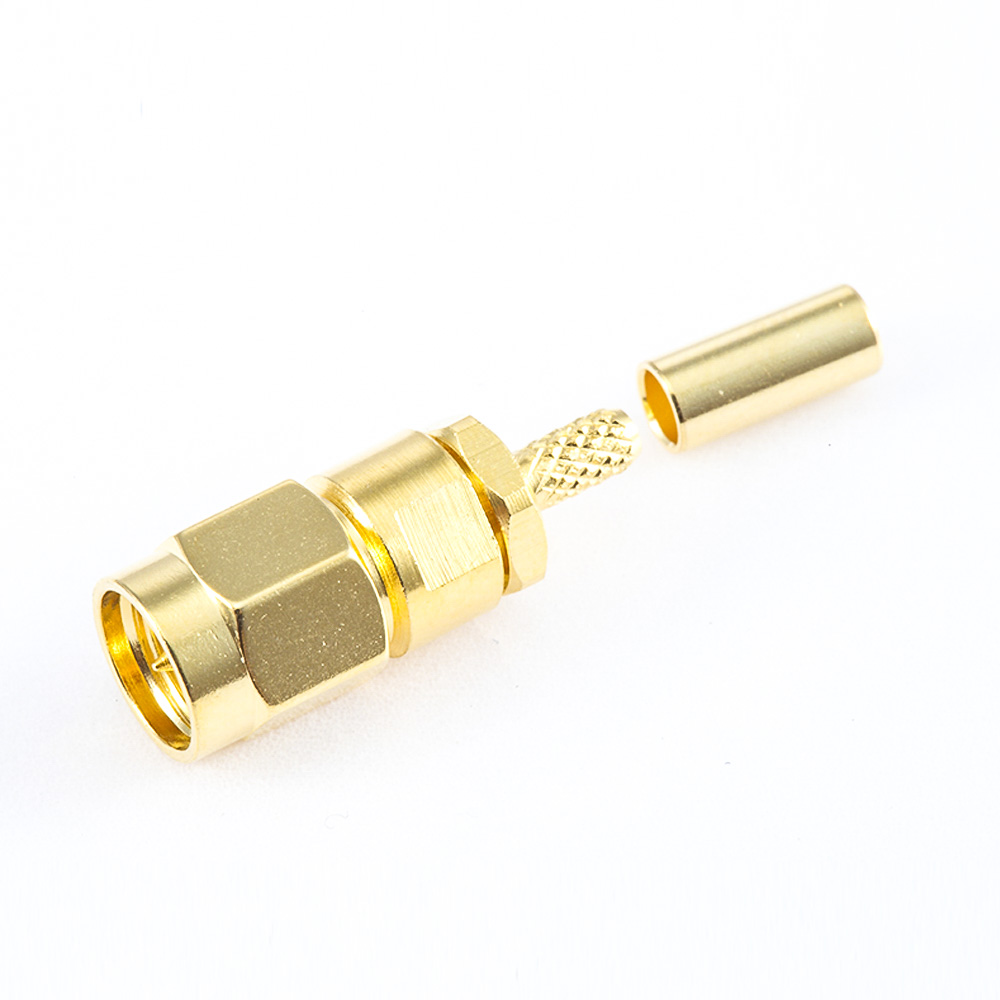 用于RG174 / RG316 / LMR100直式SMA連接器公頭壓接