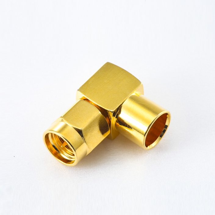 SMA連接器公頭彎式焊接用于半柔/半剛性-5 SMA連接器公頭彎式焊接用于半柔/半剛性-5