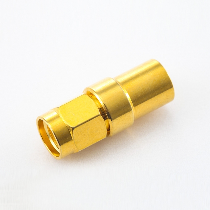 半柔/半剛性-5公頭射頻連接器SMA直式焊接 半柔/半剛性-5公頭射頻連接器SMA直式焊接