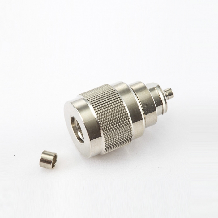 射頻SMA連接器公頭直式壓接用于SYV50-2電纜 射頻SMA連接器公頭直式壓接用于SYV50-2電纜