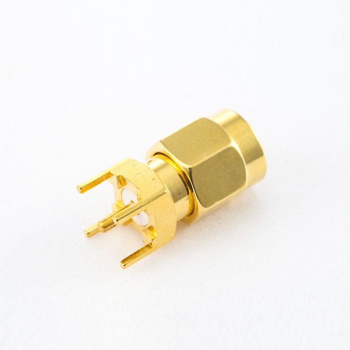 SMA PCB安裝連接器公頭直式插孔 SMA PCB安裝連接器公頭直式插孔