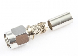 RG58 / RG142 / SYV50-3RF SMA公頭直式連接器壓接