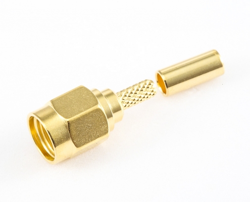 SMA RG174 / RG316 / LMR100電纜連接器公頭直式壓接類(lèi)型