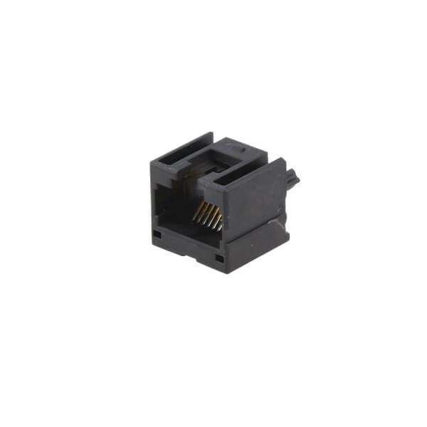 六類RJ45插座接線PCB板黑色塑殼連接器不帶燈X2 六類RJ45插座接線PCB板黑色塑殼連接器不帶燈X2
