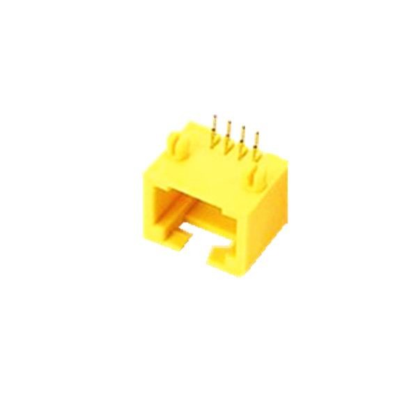 網絡RJ45模塊1X18P黃色接口插座連接器不帶燈X2 網絡RJ45模塊1X18P黃色接口插座連接器不帶燈X2