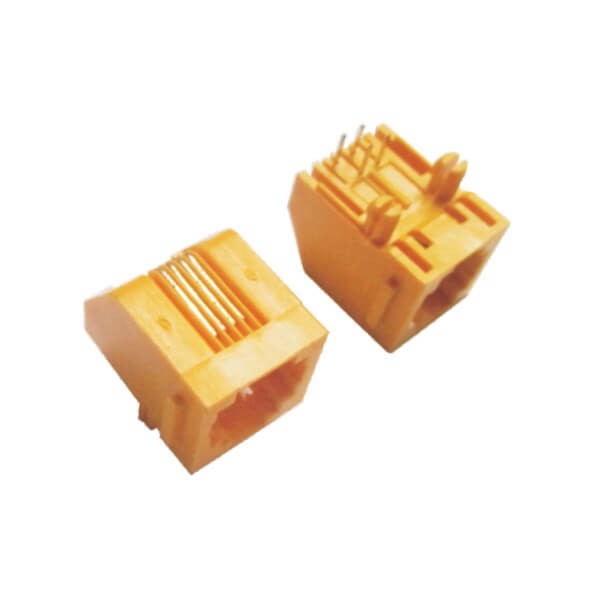 RJ11母座6P4C插座90度電話連接器X3 RJ11母座6P4C插座90度電話連接器X3