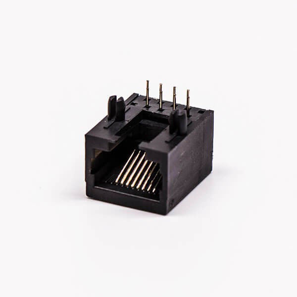 rj45全塑網(wǎng)口黑色單口母座彎角不帶屏蔽PCB板端 rj45全塑網(wǎng)口黑色單口母座彎角不帶屏蔽PCB板端