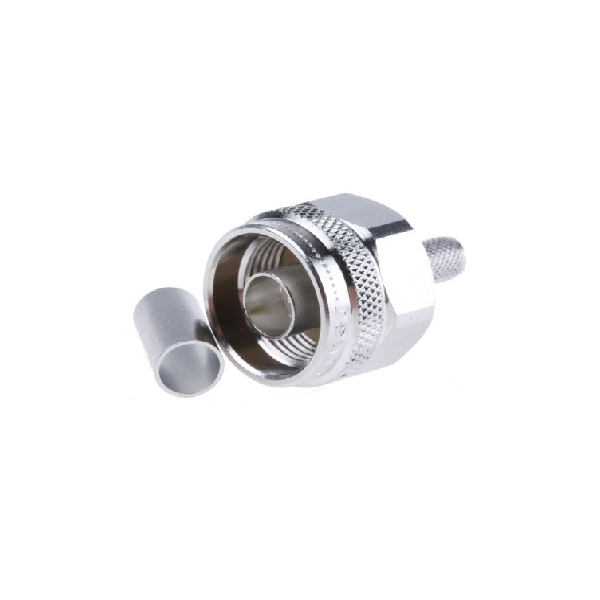 N型插頭50Ω直式電纜安裝連接器壓接端接11GHz接線1.5/3.8