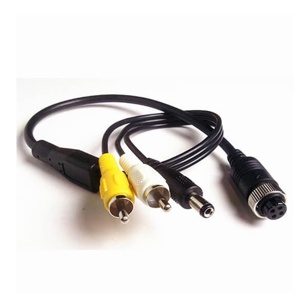 4芯母頭航空線轉RCA DC轉接頭母頭連接線1M 4芯母頭航空線轉RCA DC轉接頭母頭連接線1M