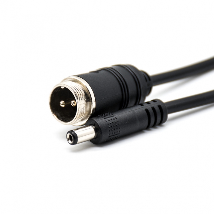 GX12 連接器2芯直式公頭轉DC電源插頭線長16cm GX12 連接器2芯直式公頭轉DC電源插頭線長16cm