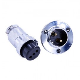 GX25法蘭圓形連接器2芯直式防水航空連接器 GX25法蘭圓形連接器2芯直式防水航空連接器