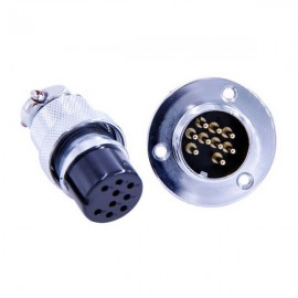 航空插頭連接器GX25-9芯母頭公座直式法蘭連接器5套 航空插頭連接器GX25-9芯母頭公座直式法蘭連接器5套