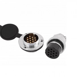 12芯GX30圓形法蘭連接器公母航空連接器 12芯GX30圓形法蘭連接器公母航空連接器