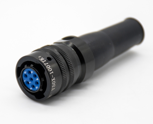 Y50X系列電連接器卡口連接7芯10殼體插頭接線焊接防水插座面板安裝PCB直式公母對接