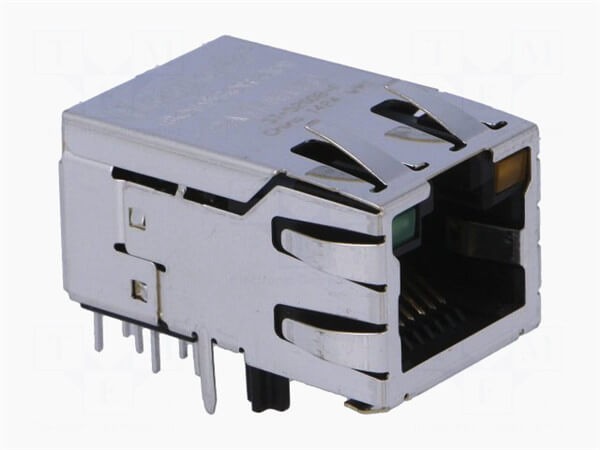 RJ45連接器8p8c母座單口屏蔽帶燈 RJ45連接器8p8c母座單口屏蔽帶燈