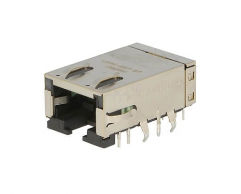 千兆RJ45插座10/100Mbit帶燈8P8C母座