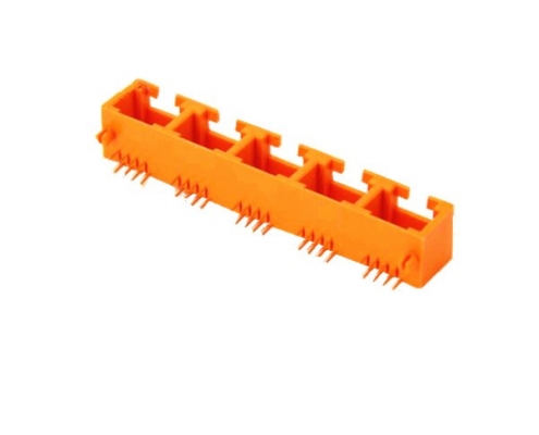 RJ458p8c插座廠商直銷MINI1X5電腦網(wǎng)絡(luò)接口插座多插口連接器不帶燈