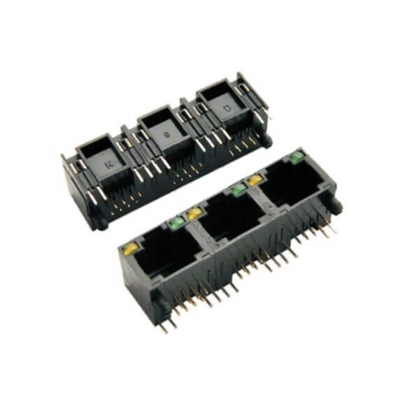 RJ45帶燈全塑3連體1*3帶燈非屏蔽網絡插座8P8C RJ45帶燈全塑3連體1*3帶燈非屏蔽網絡插座8P8C