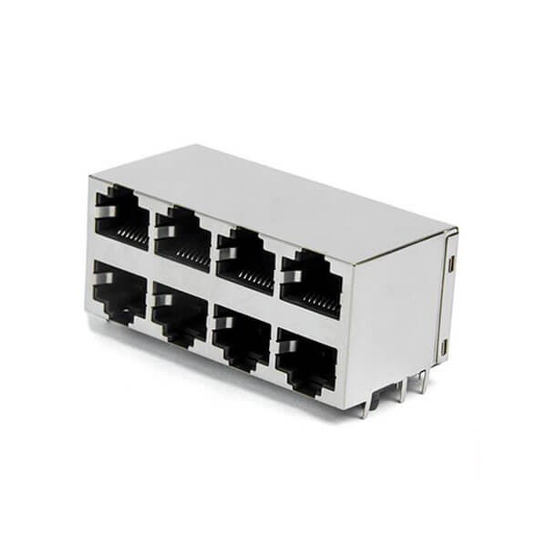 RJ45雙排16口-2×4平彈90度無燈屏蔽網(wǎng)絡(luò)插座國標(biāo)耐高溫連接器接口 RJ45雙排16口-2x4平彈90度無燈屏蔽網(wǎng)絡(luò)插座國標(biāo)耐高溫連接器接口