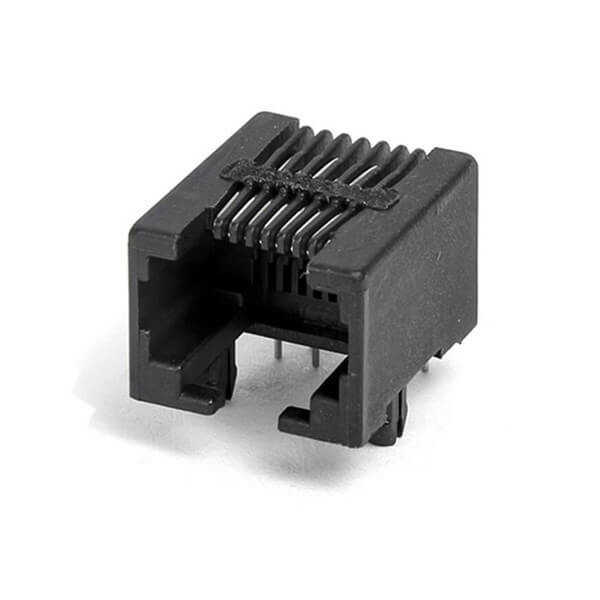 RJ45網絡插接口8P8C-90度黑色耐高溫網絡插座 RJ45網絡插接口8P8C-90度黑色耐高溫網絡插座