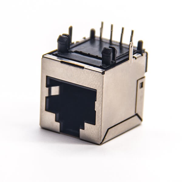 rj45接口直式母座DIP式接PCB板帶屏蔽插座8p8c rj45接口直式母座DIP式接PCB板帶屏蔽插座8p8c