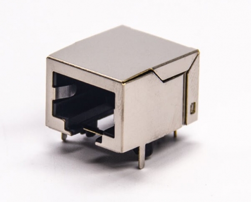rj45屏蔽網絡插座單端口以太網模塊化連接器