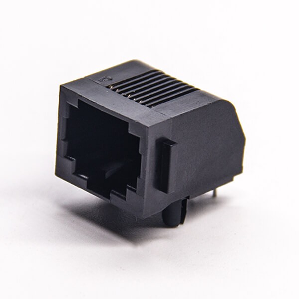 全塑無燈rj45以太網網絡接口8p8c彎頭90度插PCB板 全塑無燈rj45以太網網絡接口8p8c彎頭90度插PCB板