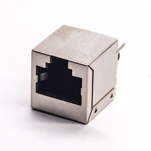 屏蔽rj45接口單口180度直插式模塊化連接器 屏蔽rj45接口單口180度直插式模塊化連接器