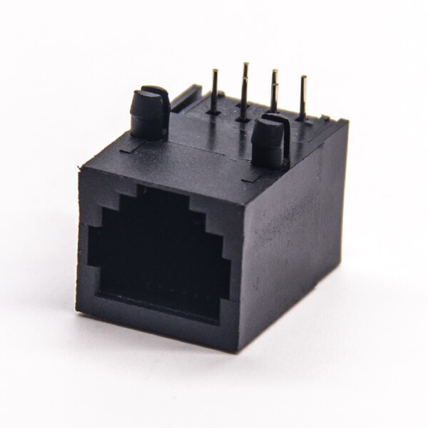 rj45座pcb板端以太網接口黑色全塑不帶屏蔽8P8c rj45座pcb板端以太網接口黑色全塑不帶屏蔽8P8c