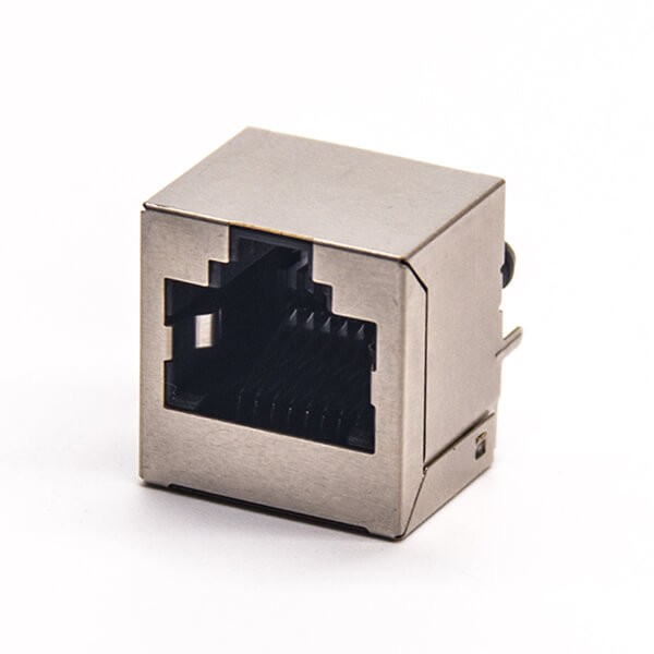 rj45無燈pcb封裝以太網插座直插式8P8C帶屏蔽 rj45無燈pcb封裝以太網插座直插式8P8C帶屏蔽