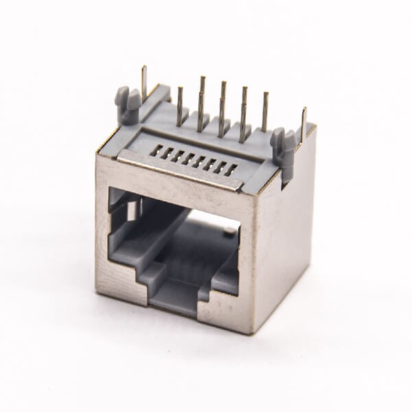 rj45接口以太網端口8p8c全包屏蔽彎插PCB板 rj45接口以太網端口8p8c全包屏蔽彎插PCB板