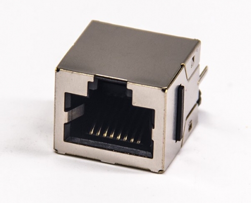 rj45網絡連接器不帶燈180度8p8c單口插PCB板