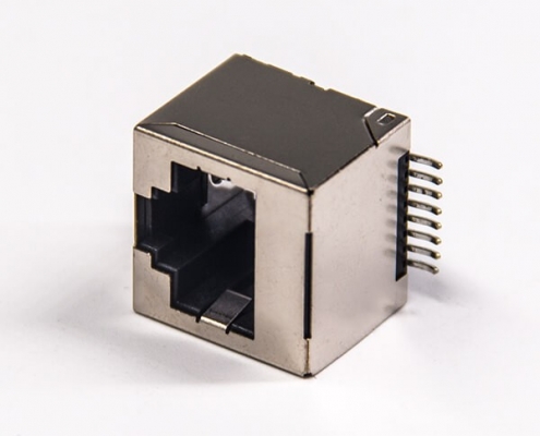 rj45網(wǎng)絡(luò)接口直通SMT接PCB板不帶燈連接器